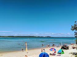 Photo de Trial Bay Gaol Beach entouré de montagnes