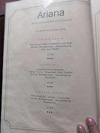 Ariana Restaurant - Afghanische Spezialitäten à Hamburg carte