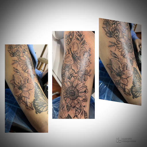 Explore leg tattoo ideas black male, creative tattoo ideas in Bloomsburg, available at Tuccis Tattoo & Piercings Studio
