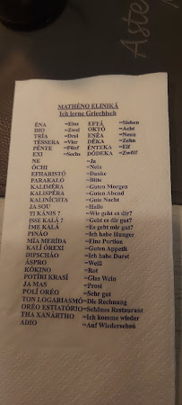 Asteria Magdeburg à Magdeburg menu