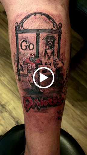 Explore powerpuff girl tattoo ideas, creative tattoo ideas in Brunswick, available at Brunswick Tattoo Company