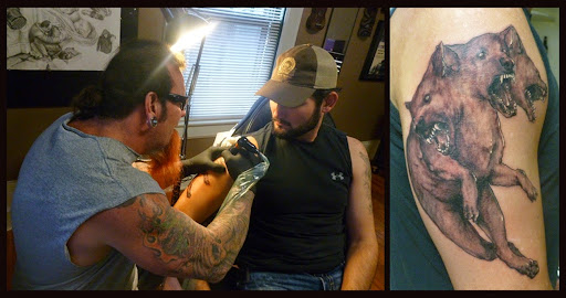 Explore tattoo shading ideas, creative tattoo ideas in Charlotte, available at Krazy Kats Tattoos & Piercings