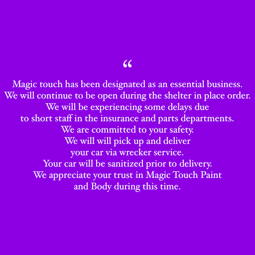 Auto Body Shop «Magic Touch Paint and Body», reviews and photos, 999 TX-121 BUS, Lewisville, TX 75057, USA