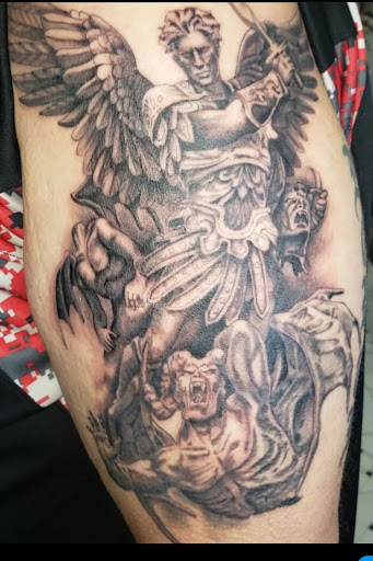 Explore cool christian tattoo ideas, creative tattoo ideas in El Paso, available at R&R tattoo and piercing studio