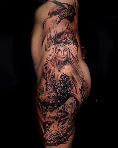 Explore tattoo ideas for gangsters, creative tattoo ideas in Astoria, available at Kings of Queens Tattoo Studio