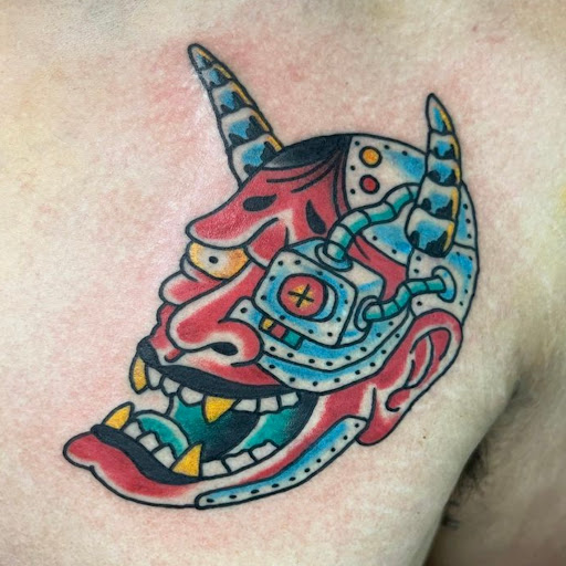 Explore cover up tattoo ideas male chest, creative tattoo ideas in Orwigsburg, available at Small World Tattoo