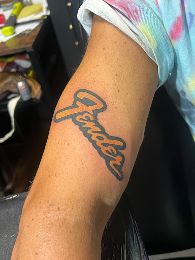 Explore name tattoo ideas for forearm, creative tattoo ideas in Pigeon Forge, available at Black Orchid Tattoo Studio