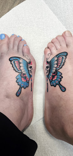 Explore dark side of the moon tattoo ideas, creative tattoo ideas in Cheyenne, available at The T.R.I.B.E. Zoo, LLC Tattoo