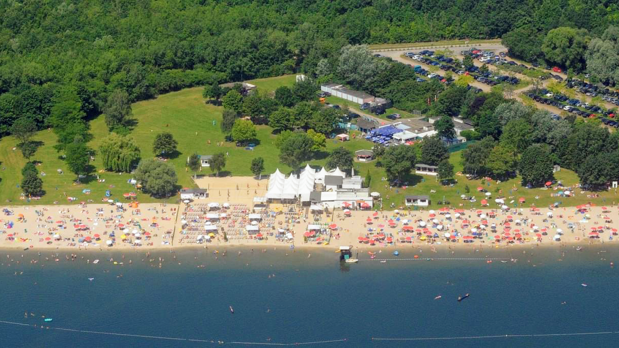 Foto von Strand am Otto-Maigler-See mit sehr sauber Sauberkeitsgrad