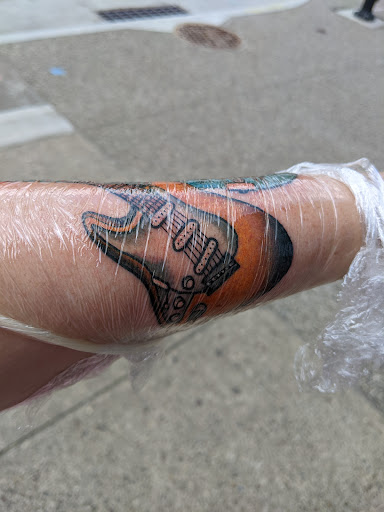 Explore white ink tattoo ideas, creative tattoo ideas in Pittsburgh, available at Kyklops Tattoo