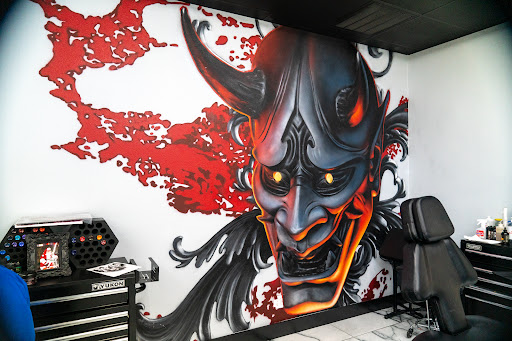 Explore men shoulder tattoo ideas, creative tattoo ideas in Rowlett, available at Sinners Tattoo Studio and Supply