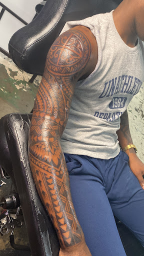 Explore traditional neck tattoo ideas, creative tattoo ideas in Jacksonville, available at Renegade Art Studio LLC