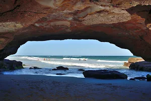 Sea cave, Caves Beach image