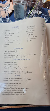 Adega d'Alvor à Alvor menu