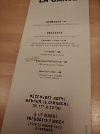 La Teinturerie à Belfort menu