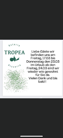 Carte du Osteria-Pizzeria TROPEA à Neuötting