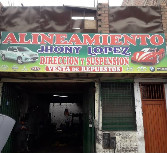 ALINEAMIENTO "JHONY LOPEZ" VENTA DE REPUESTOS EN GENERAL