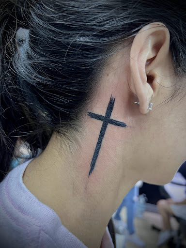 Explore unique breast cancer tattoo ideas, creative tattoo ideas in San Antonio, available at Ink & Iron Tattoos & Piercings