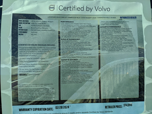 Car Dealer «LaFontaine Volvo Cars of Farmington Hills», reviews and photos, 24730 Haggerty Rd, Farmington Hills, MI 48335, USA