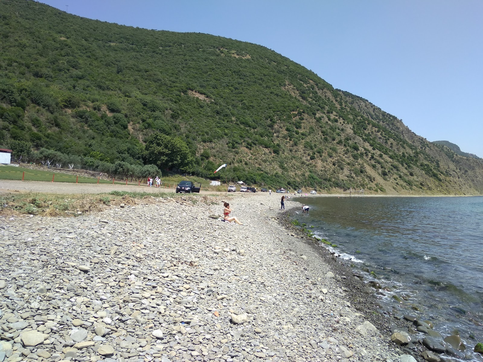 Fotografie cu Ucmakdere beach cu o suprafață de teren stâncos