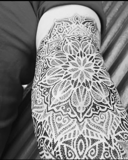 Explore dominican flag tattoo ideas, creative tattoo ideas in Saint Petersburg, available at Buku Tattoo Studio