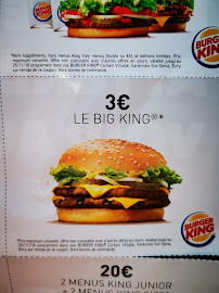 Restauration rapide Burger King à Villabé (la carte)