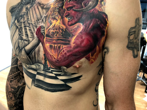 Explore number 2 tattoo ideas, creative tattoo ideas in Sarasota, available at SEVEN SINS Tattoo Studio