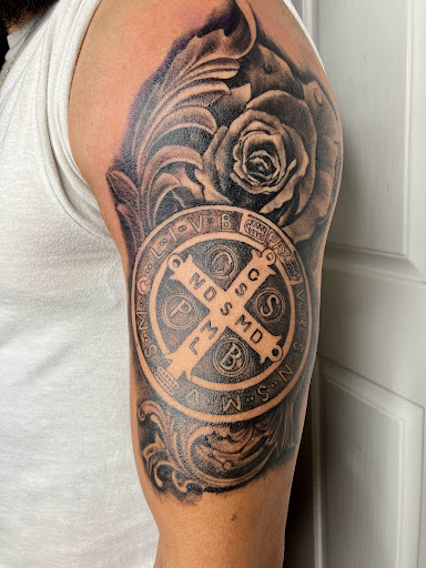 Explore rebel flag tattoo ideas, creative tattoo ideas in San Marcos, available at FROSTY TATTOO STUDIO