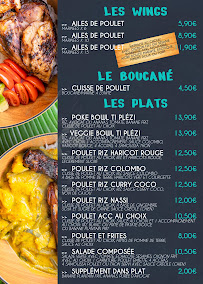 Menu du TI PLÉZI ANTILLAIS - Noisy le sec à Noisy-le-Sec