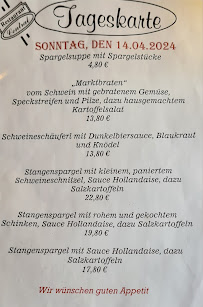 Menu du Restaurant Central à Neuburg an der Donau