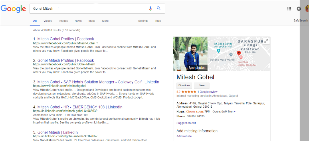 Gohel Mitesh | Best Seo Expert in Ahmedabad - India