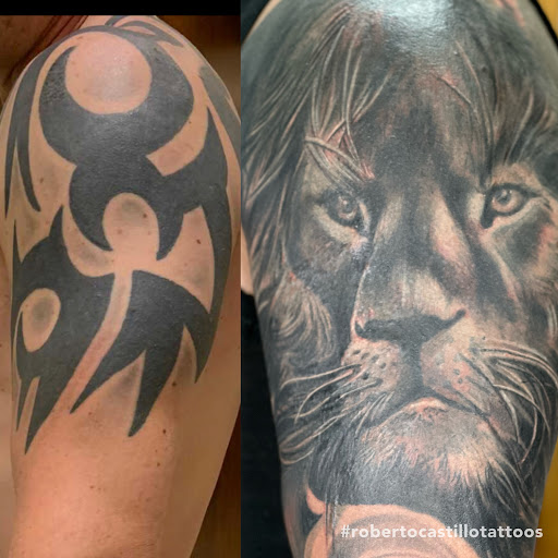 Explore yin yang couple tattoo ideas, creative tattoo ideas in Astoria, available at Xolotl Tattoo Gallery