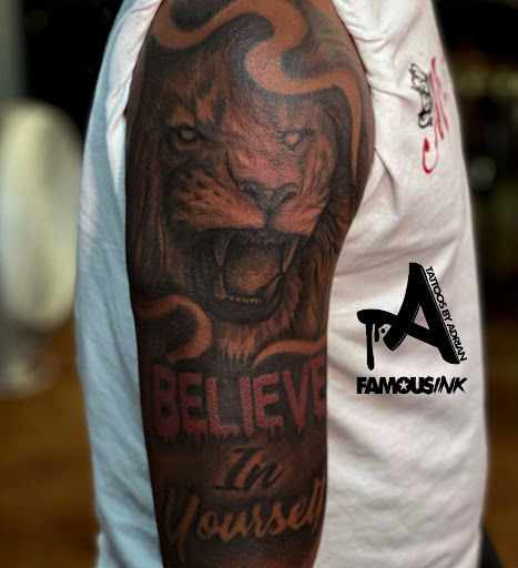 Find angel tattoo ideas for men for your next unique tattoo in Hammond at Famous Ink, Inc.