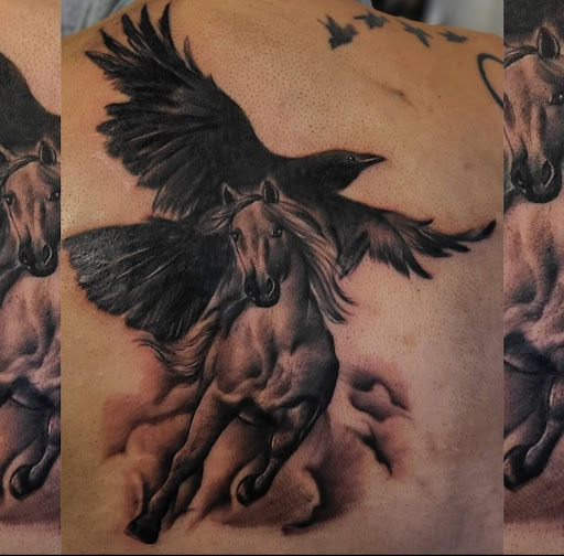 Explore harley tattoo ideas, creative tattoo ideas in Valdosta, available at Acid Ink Tattoos