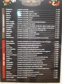 Menu du Greg Pizza Chef à Ottana