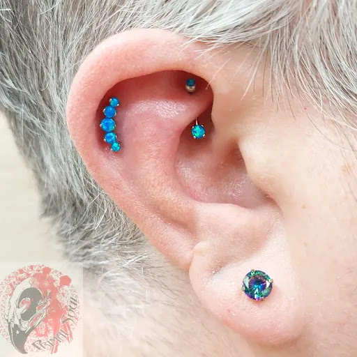 Explore medusa tattoo ideas thigh, creative tattoo ideas in Las Vegas, available at Primal Soul Piercing Studio