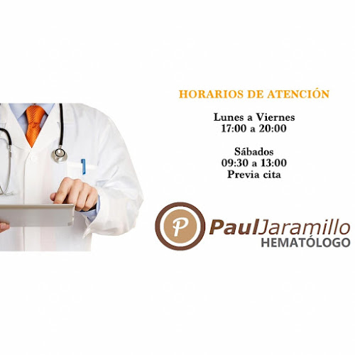 Opiniones de Dr. Paúl Jaramillo Hematólogo en Machala - Médico