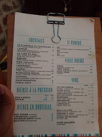 Touloulou à Lille menu