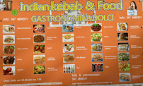 Carte du 𝑵𝒂𝒃𝒊𝒍𝒂 Indian Kebab à Sassari