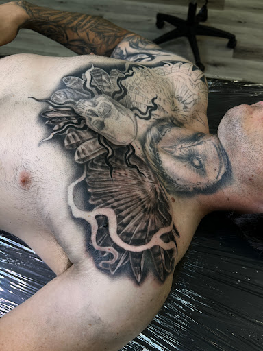 Explore life and death tattoo ideas, creative tattoo ideas in Spokane, available at DZ INK TATTOO PARLOR