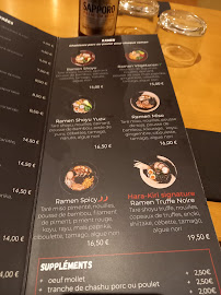Restaurant japonais Hara-kiri Ramen à Paris (la carte)