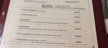 Pain Vin Fromages à Paris menu