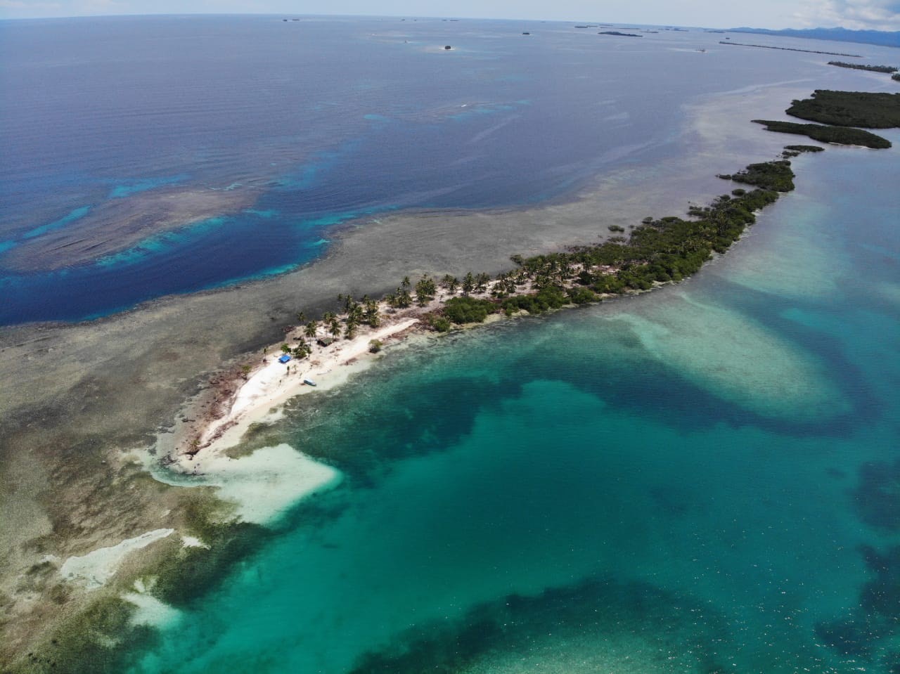 Φωτογραφία του Coral Island beach με άσπρη άμμος επιφάνεια