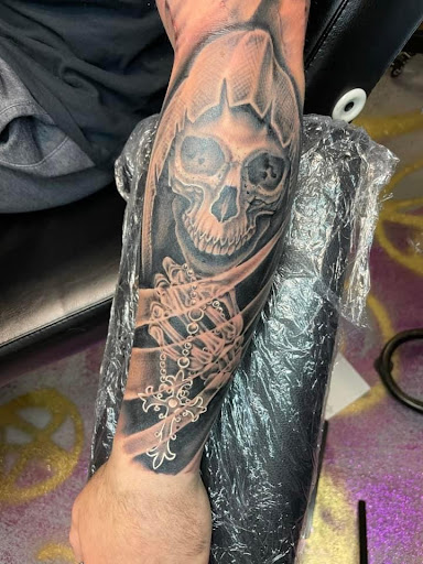 Explore women hand tattoo ideas, creative tattoo ideas in Great Falls, available at Alpha Tattoos & Piercings