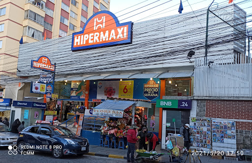 Orange shops in La Paz