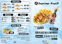 Menu / carte de Snack Ô suprême Naan à Agde