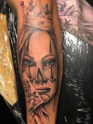 Explore art the clown tattoo ideas, creative tattoo ideas in Roanoke, available at RailYard INK