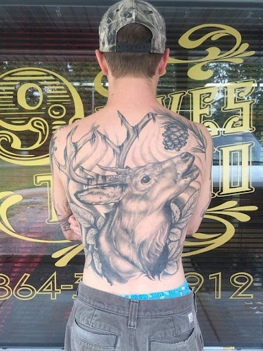 Explore filler ideas for sleeve tattoos, creative tattoo ideas in Inman, available at Nine Lives Tattoo