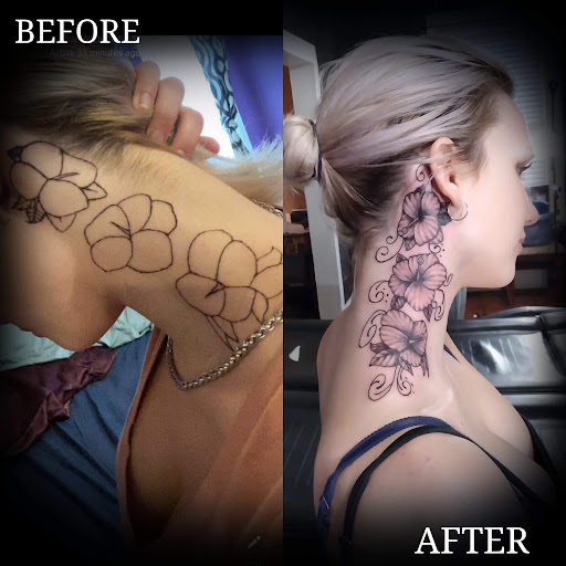 Explore broken heart tattoo ideas, creative tattoo ideas in Ocala, available at Beauty in a Canvas Tattoo and Art Gallery