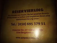 Que Pasa à Berlin menu
